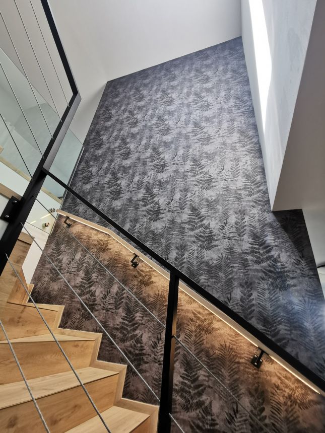 Realisierung einer Treppe mit Tapeten aus der Kollektion Passenger