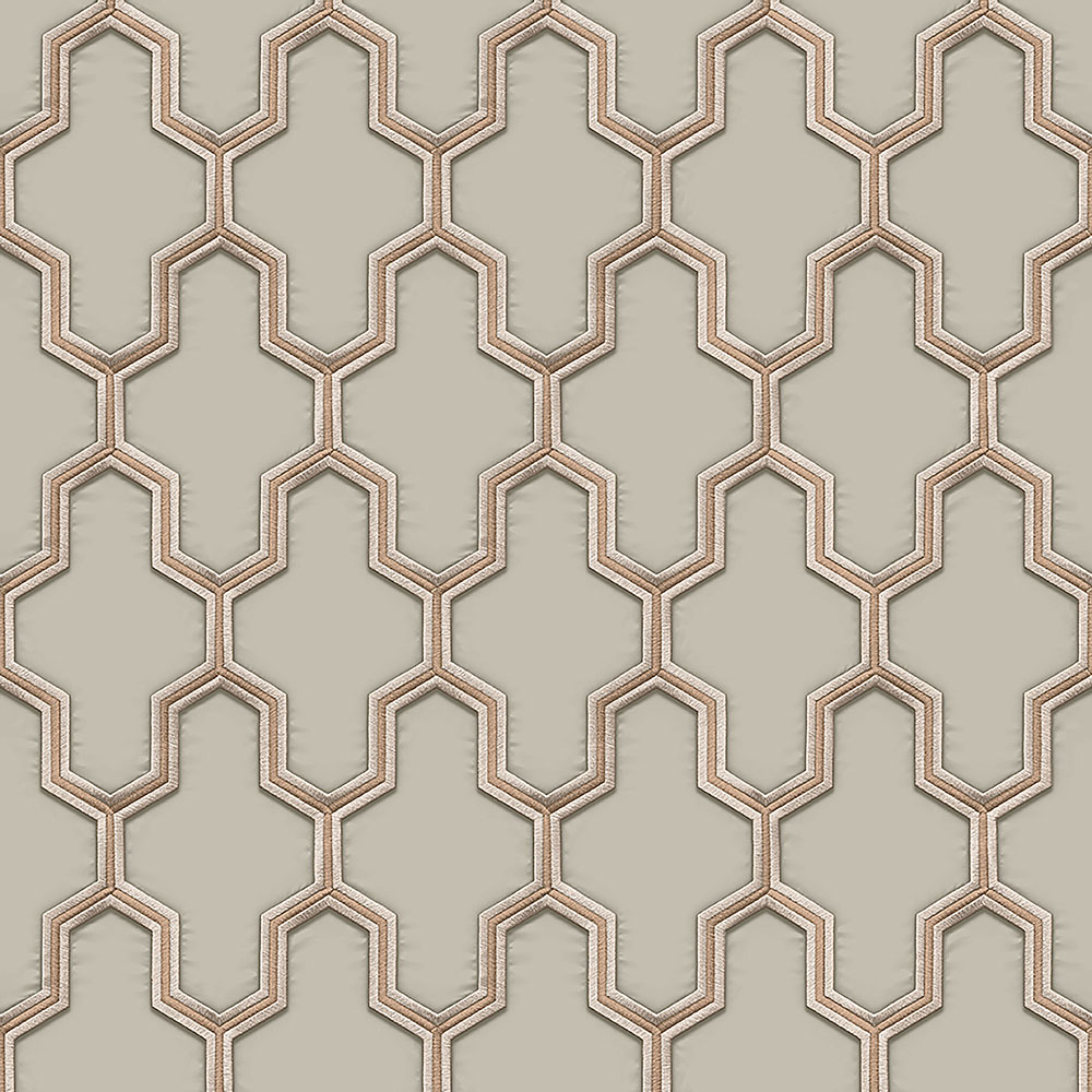 Luxustapete mit geometrischen Mustern WF121023, Wall Fabric, ID Design 