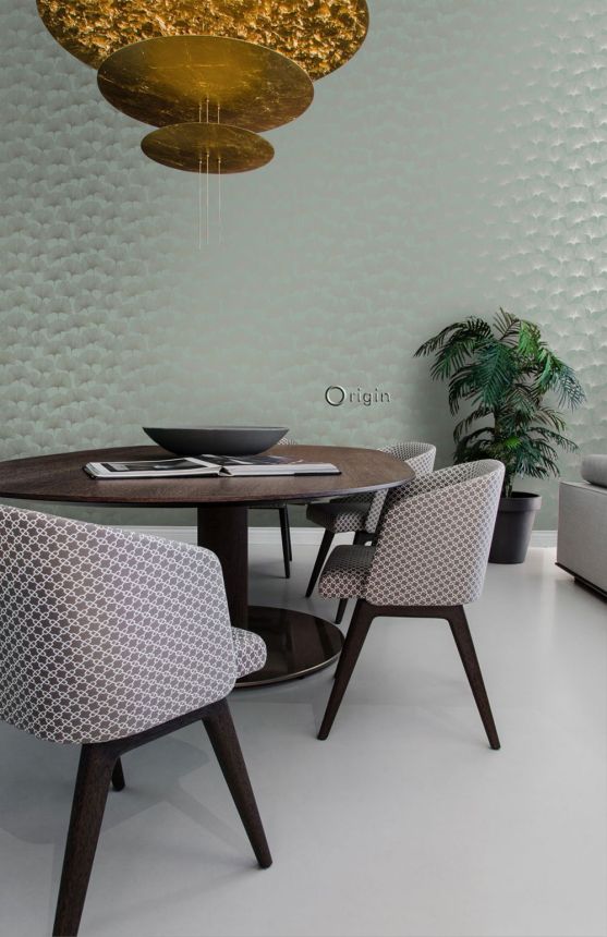 Moderne Designtapete – metallische Ginkgoblätter 347733, City Chic, Origin 