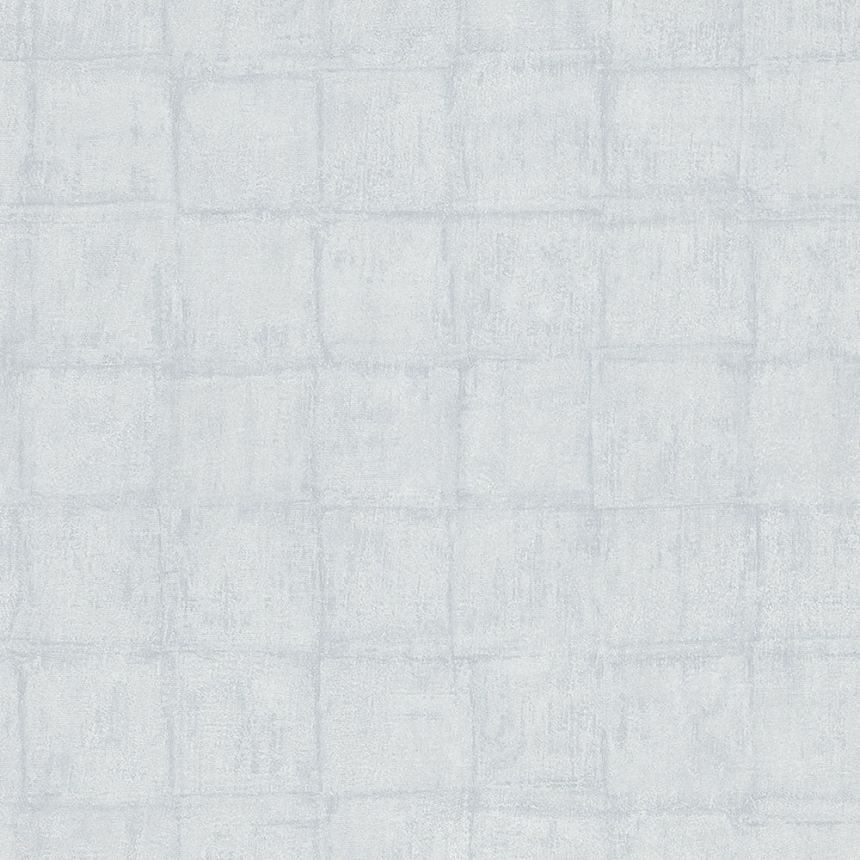 Graublaue Luxustapete, Würfelmuster 33969, Botanica, Marburg