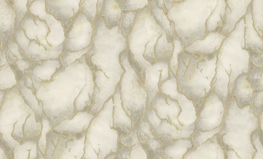 Luxuriöse creme-goldene Vliestapete, Steinimitat, 86031, Valentin Yudashkin 5, Emiliana Parati