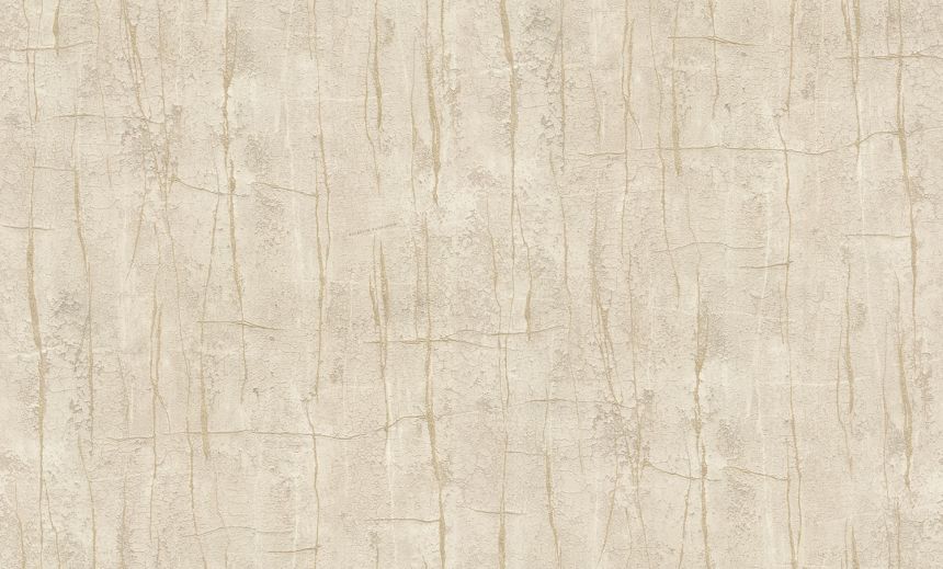 Luxuriöse beige-goldene Vliestapete, Imitation von gerissenem Putz, 86053, Valentin Yudashkin 5, Emiliana Parati