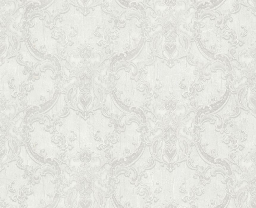 Luxuriöse weiß-cremefarbene Vlies-Barocktapete, 86064, Valentin Yudashkin 5, Emiliana Parati
