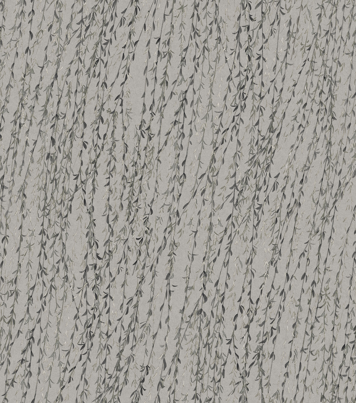 Graue Tapete, Zweige, Blätter, TP422505, Tapestry, Design ID