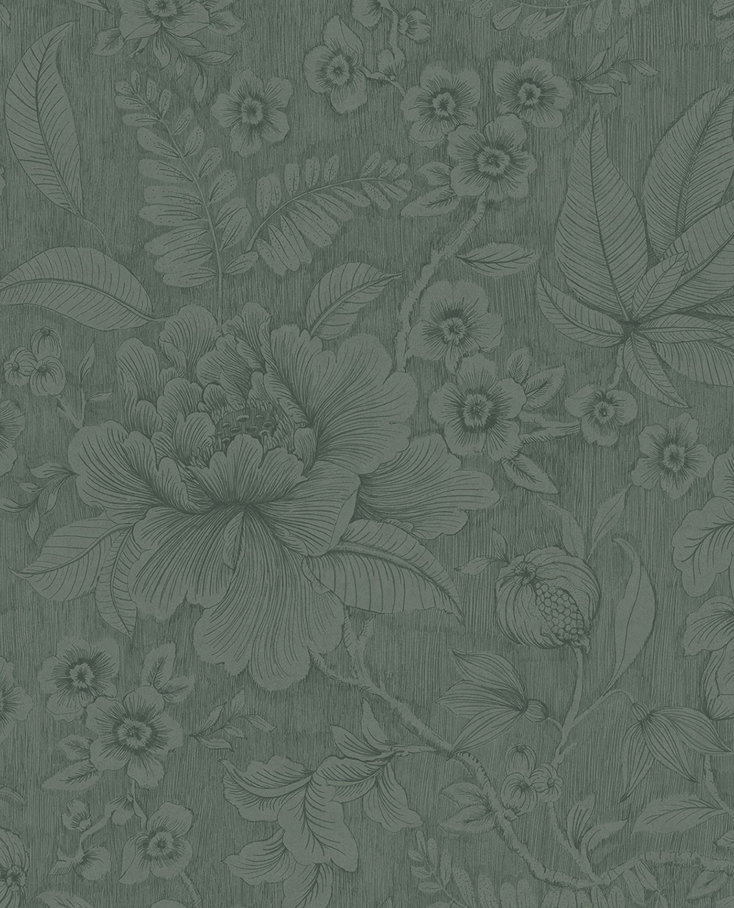 Grüne Blumentapete,  333104  Pip Studio 6, Eijffinger