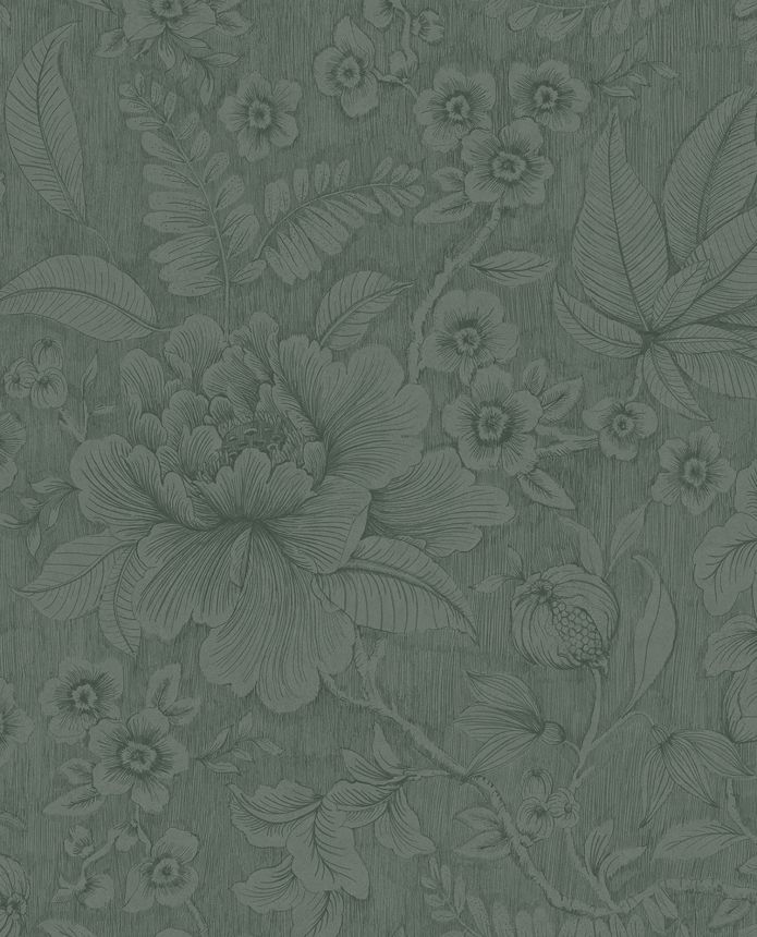 Grüne Blumentapete,  333104  Pip Studio 6, Eijffinger