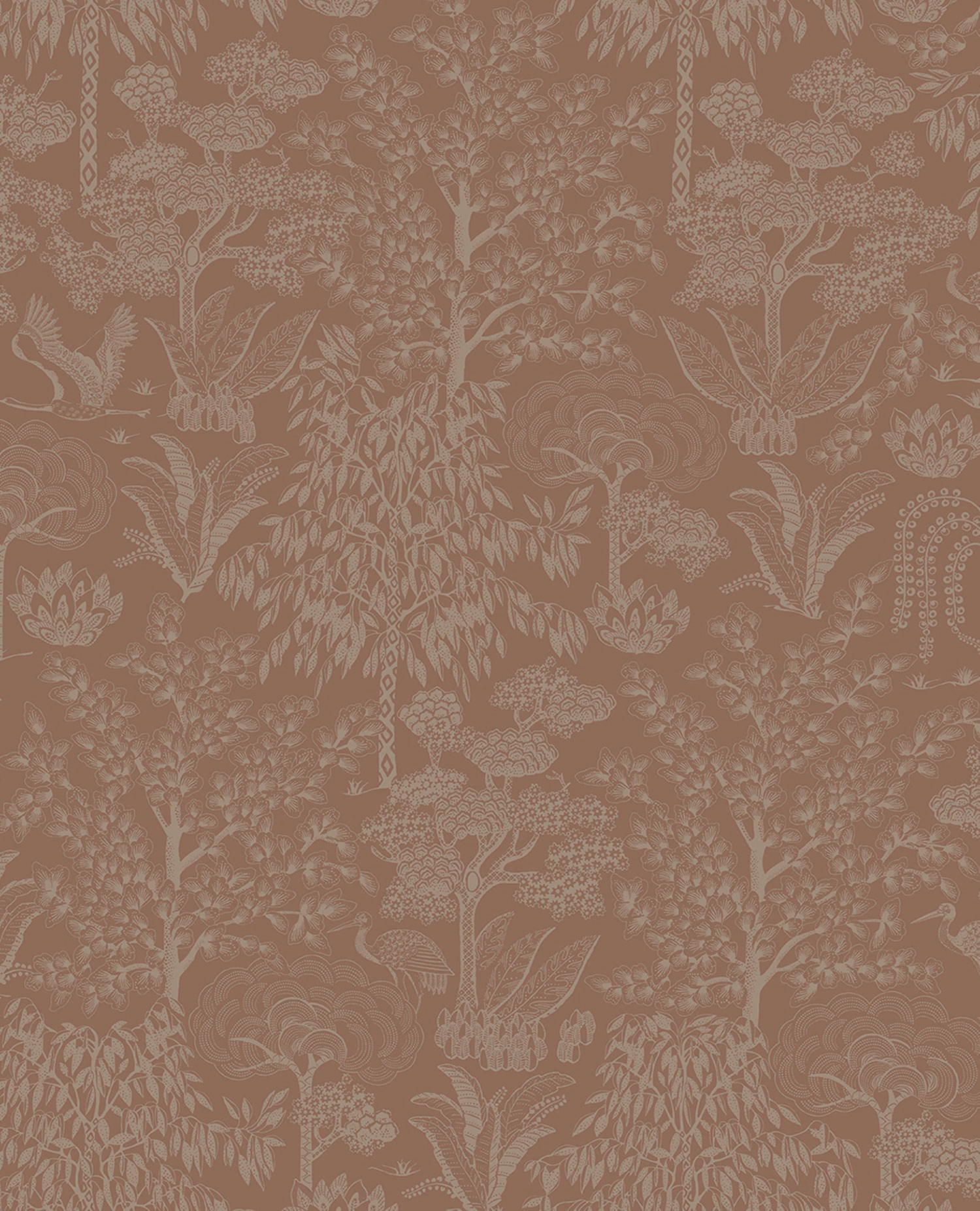 Rosa Tapete mit Bäumen,  333113  Pip Studio 6, Eijffinger