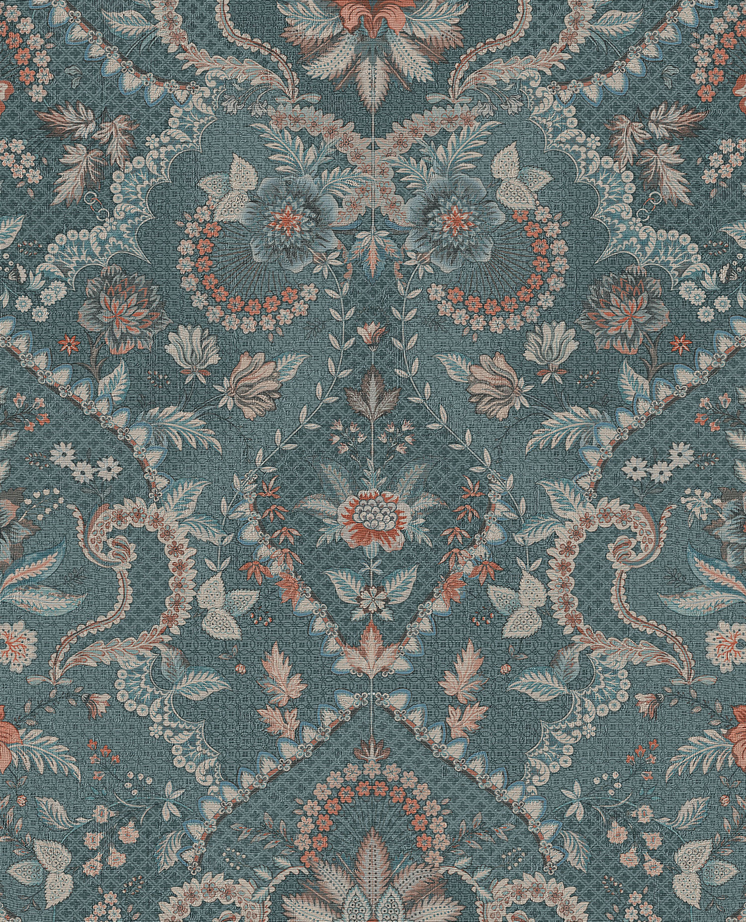 Blaue Blumentapete, Barockmuster, 333151  Pip Studio 6, Eijffinger