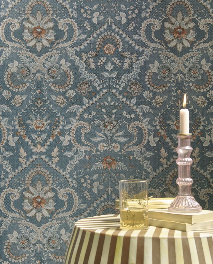 Blaue Blumentapete, Barockmuster, 333151  Pip Studio 6, Eijffinger