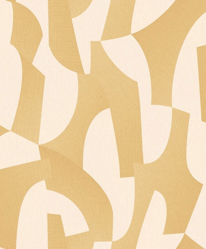 Ockerfarbene geometrische Tapete, AL26271, Allure, Decoprint