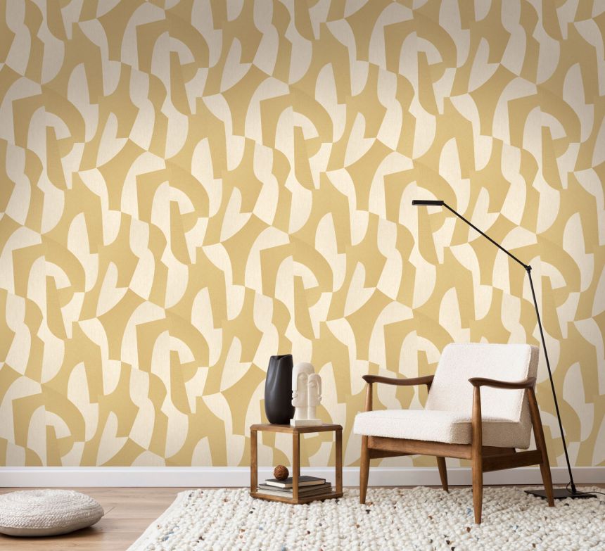Blaubraune geometrische Tapete, AL26272, Allure, Decoprint