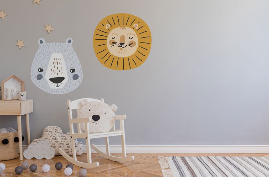 Vorgeklebte Kindertapete, Löwe, PLC033, Platinum Shapes, Decoprint