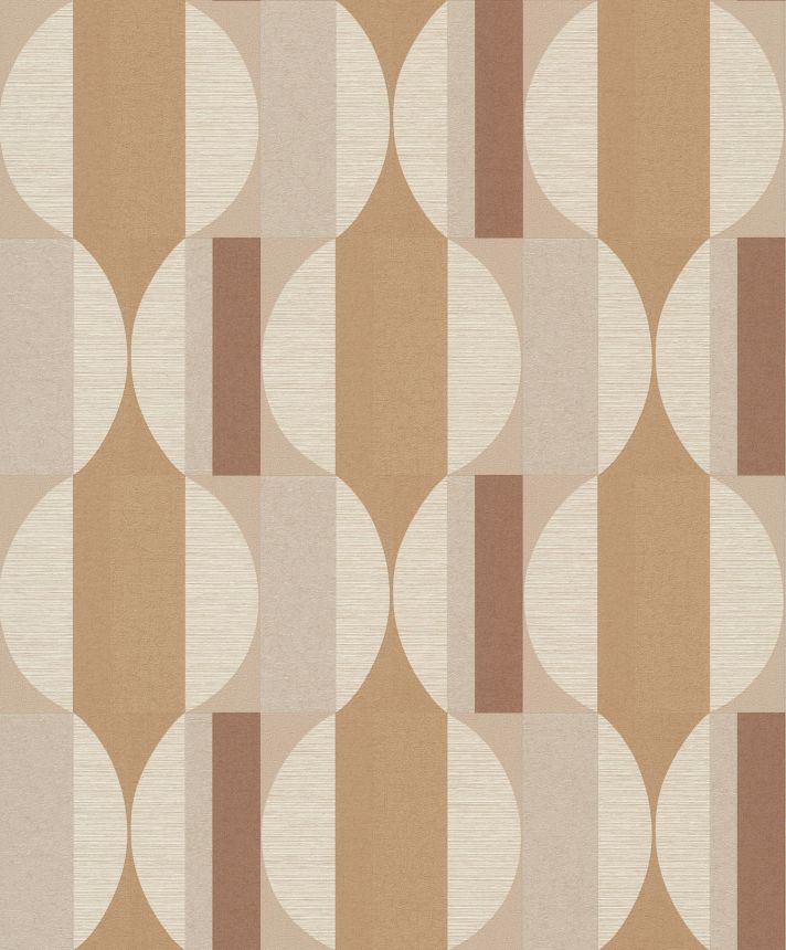 Braun-beige geometrische Tapete, CU3105, Cumaru, Grandeco