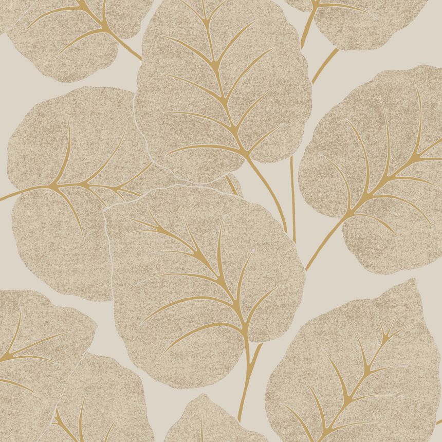 Beige Tapete, Blätter, A63504, Vavex 2025