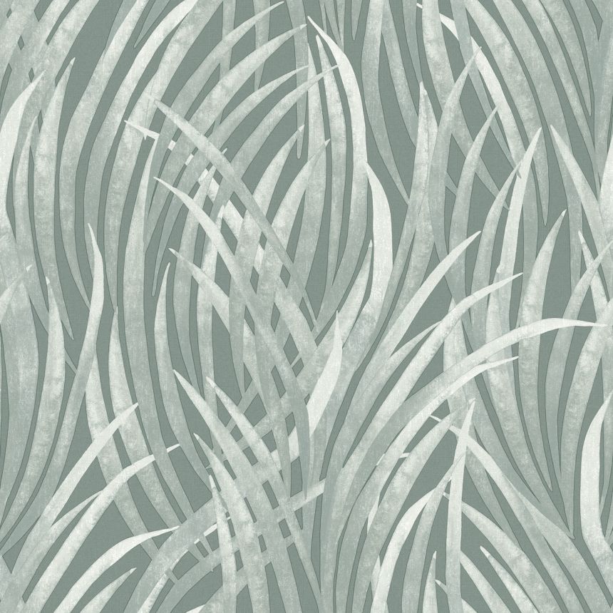 Einfarbige grüne Tapete – Stoffimitation,  M64504, Botanique, Ugepa
