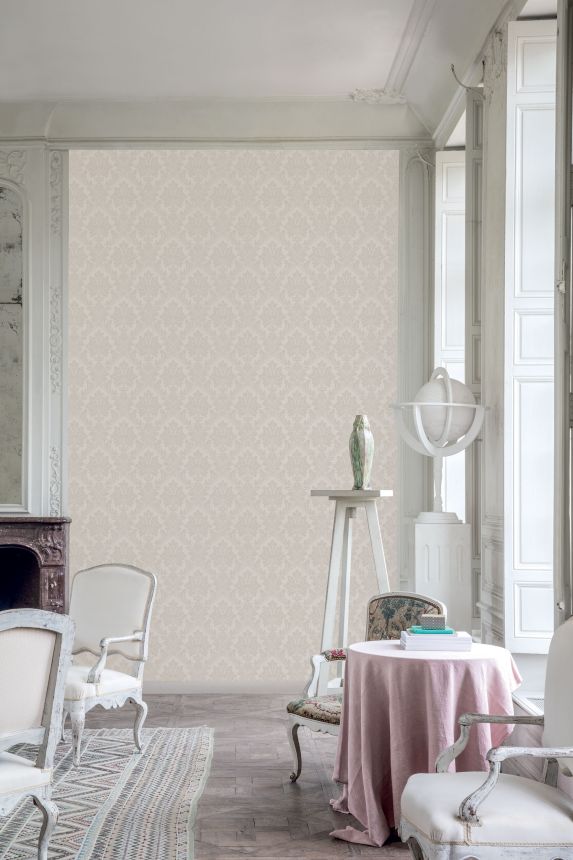 Beige Barocktapete, TI3202, Time 2025, Grandeco