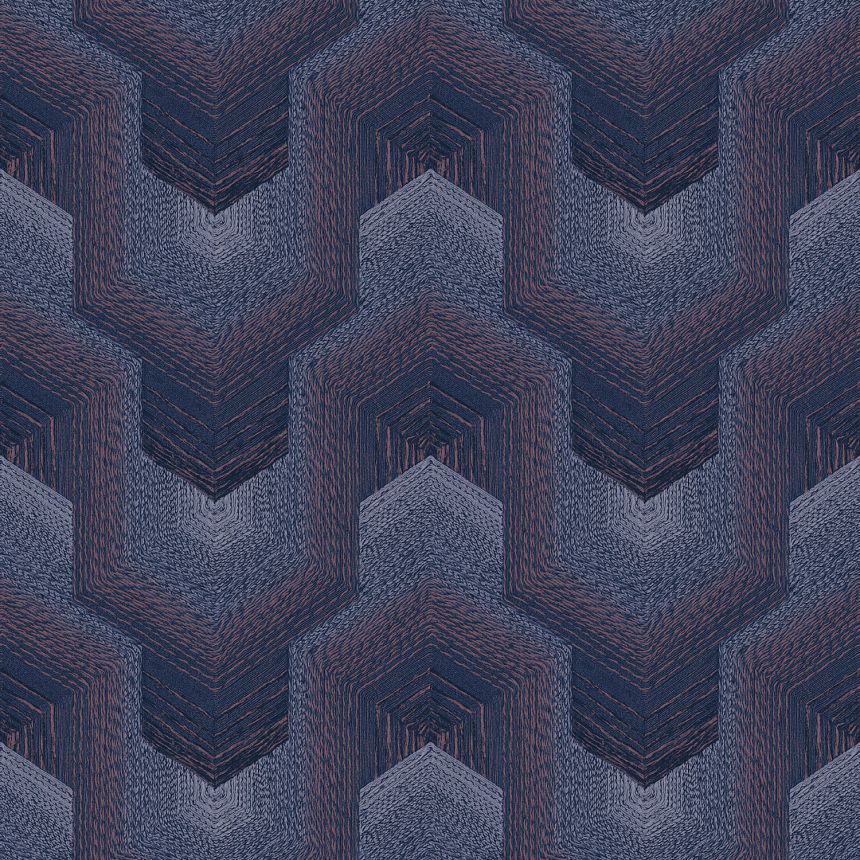 Lila geometrische Tapete, TP422916, Exclusive Threads, Design ID