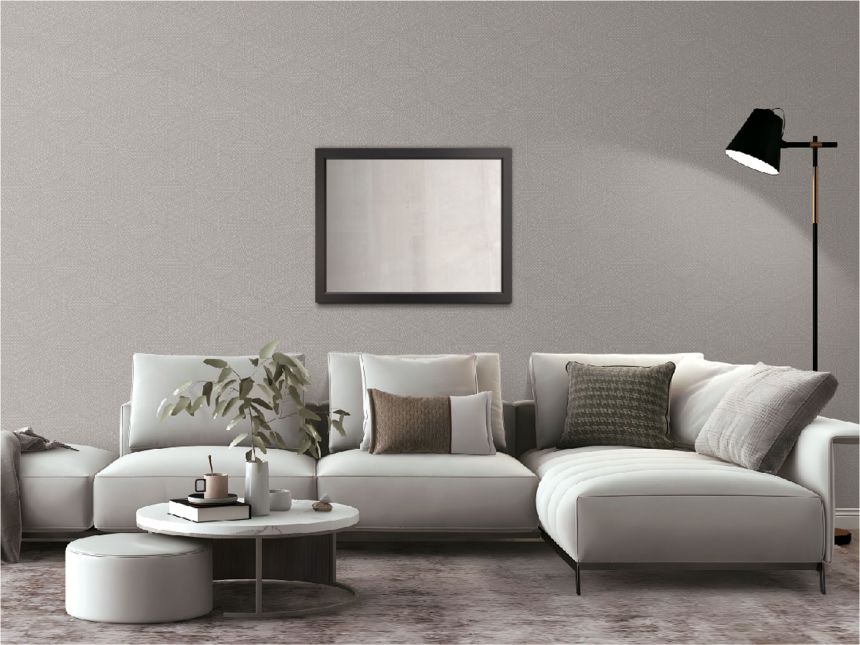 Weiße geometrische 3D-Tapete, TP422951, Exclusive Threads, Design ID