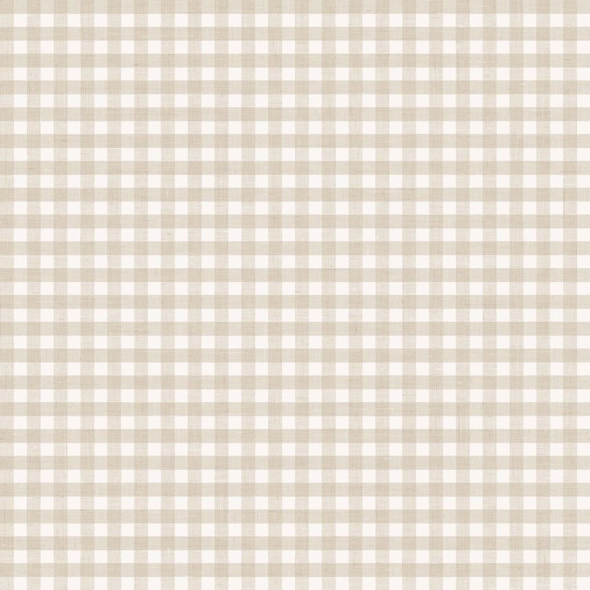 Vliestapete, beige kariert, 84066, Blooming Garden, Cristiana Masi by Parato