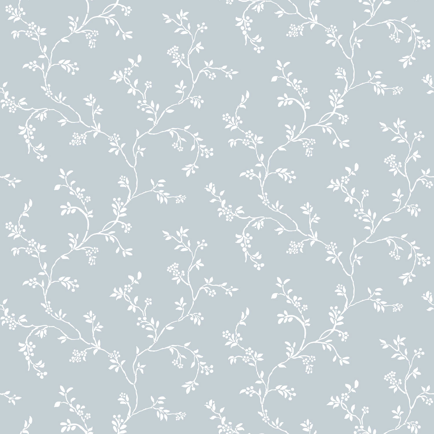 Hellblaue Blumentapete, 12353, Fiori Country, Paratto