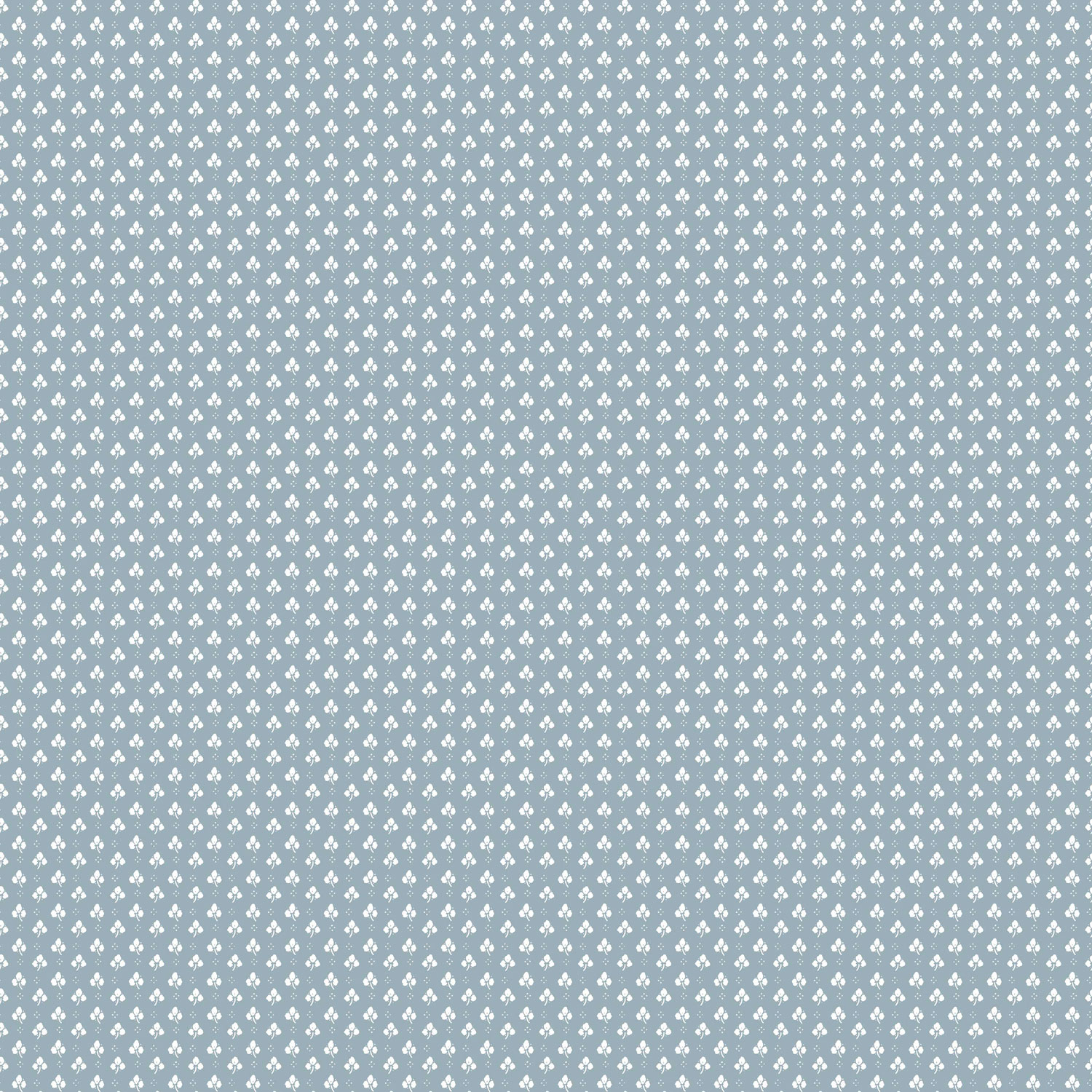 Blaue Vliestapete mit weißen Blättern, 12363, Fiori Country, Parato