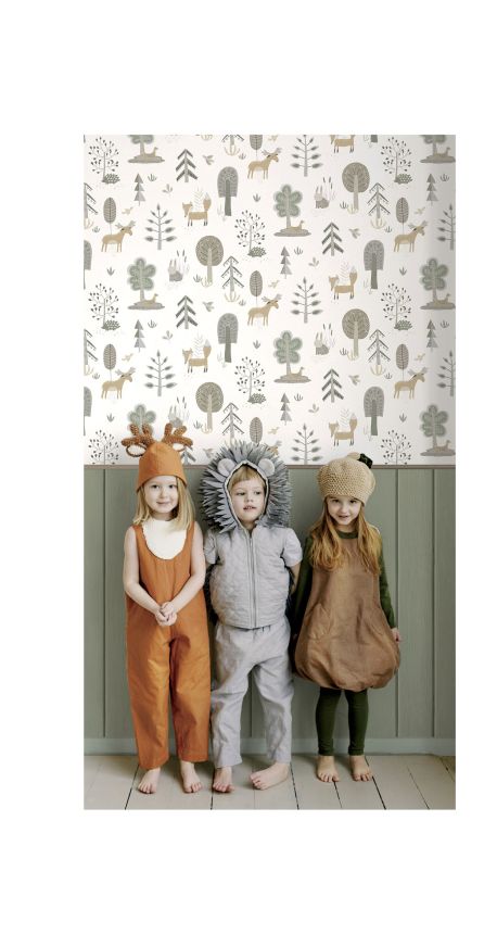 Kindertapete, Tiere, Pflanzen, 14803, Happy, Parato