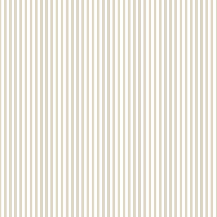 Beige-weiß gestreifte Tapete, 14867, Happy, Parato