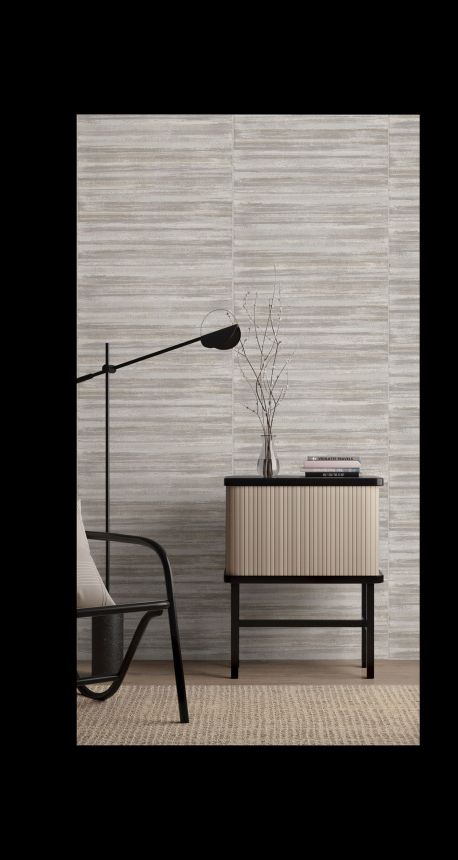 Blaugraue Vliestapete, Streifen, 24461, Textum, Cristiana Masi by Parato