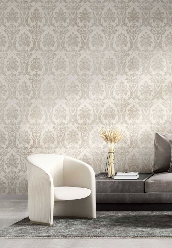 Cremefarbene Barocktapete, 28801, Thema, Cristiana Masi by Parato
