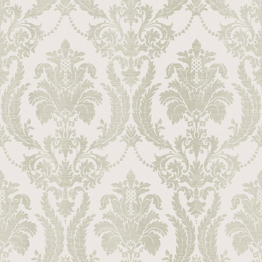 Cremegrüne Barocktapete, 28805, Thema, Cristiana Masi by Parato