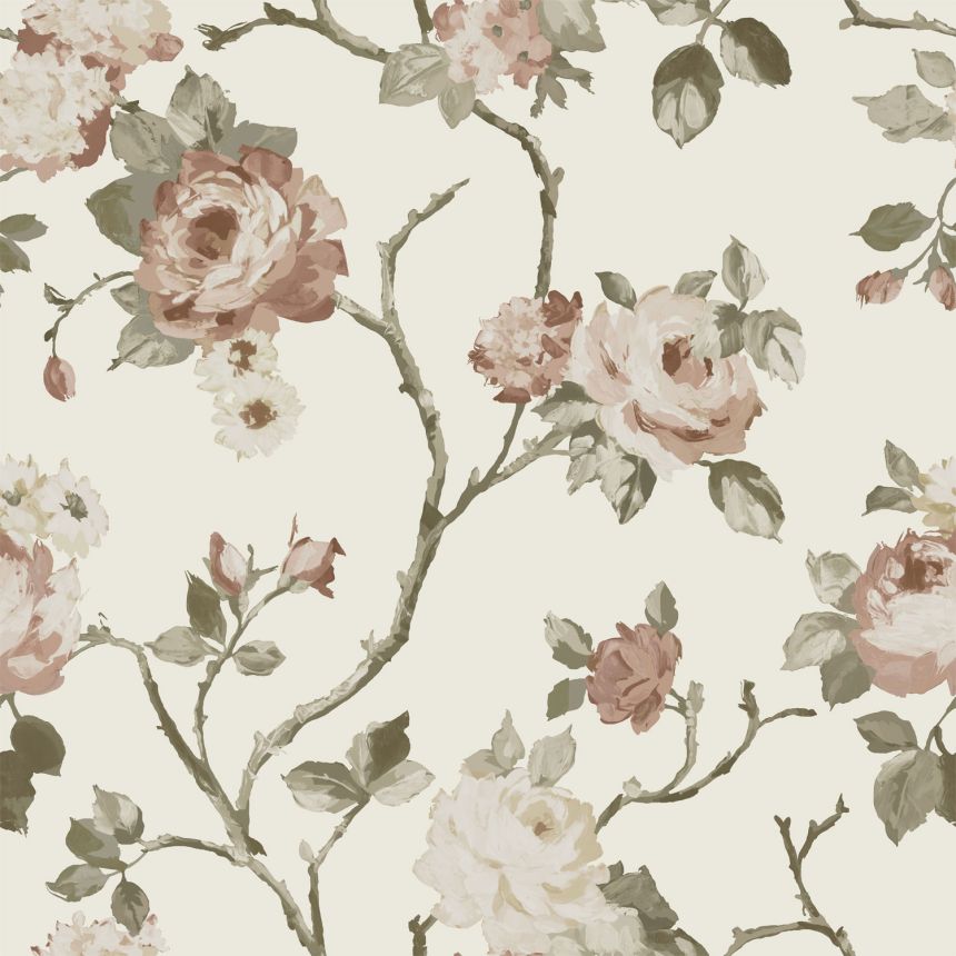 Florale Vliestapete, 139406, Vintage Flowers, Esta Home