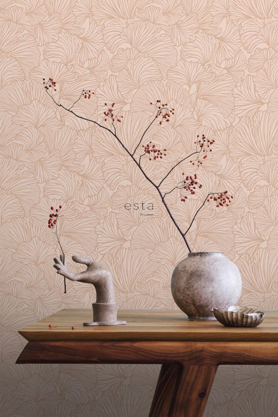 Rosa Vliestapete, Blätter, 139489, To the Moon and Back, Esta Home