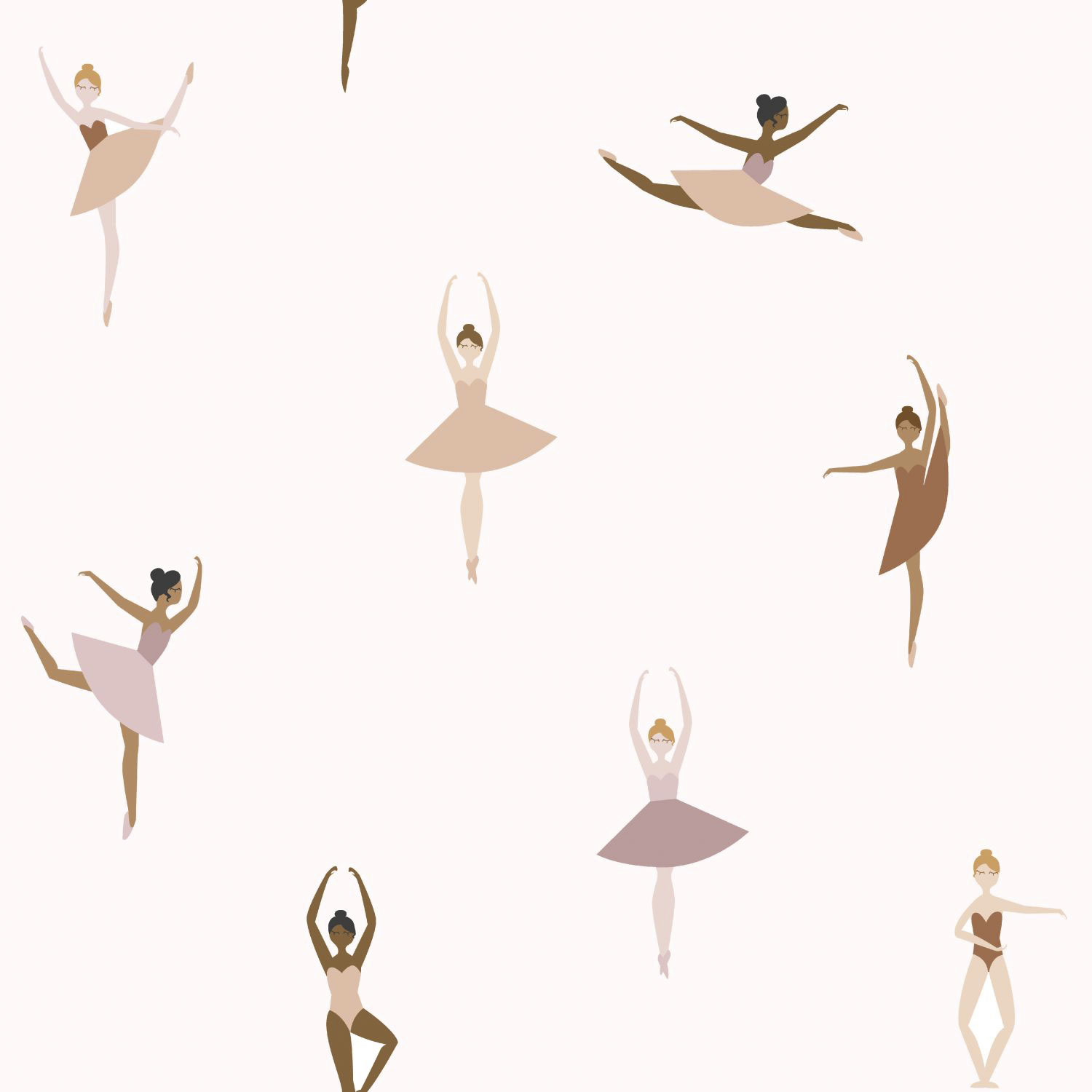Kindertapete mit Ballerinas, 139536, To the Moon and Back, Esta Home