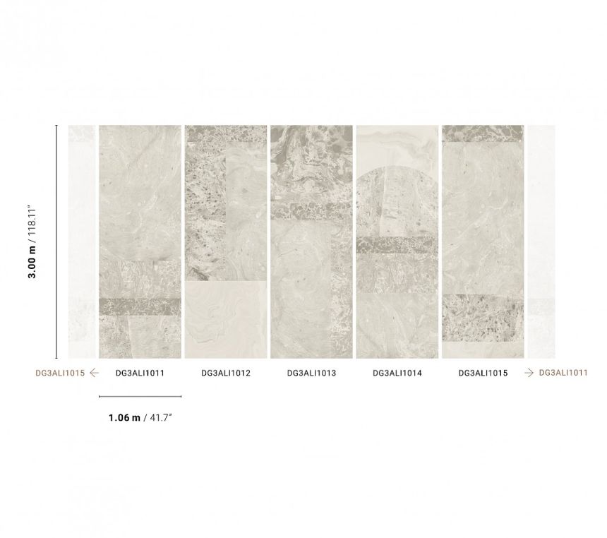 Fototapete, Grauer Marmor, DG3ALI1014, Wall Designs III, Khroma by Masureel