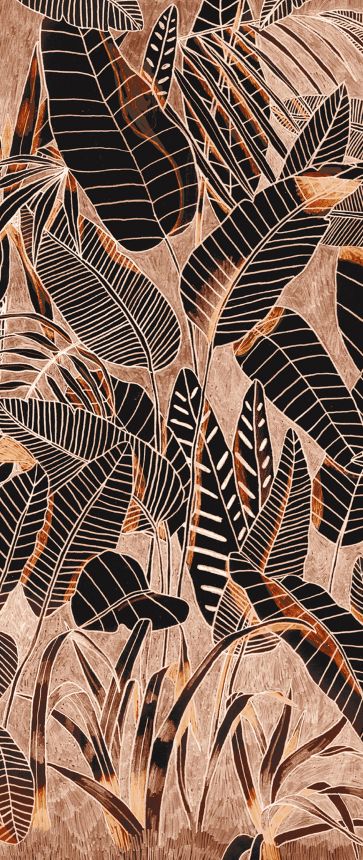 Braune Fototapete, Blätter, DG3GRA1023, Wall Designs III, Khroma by Masureel