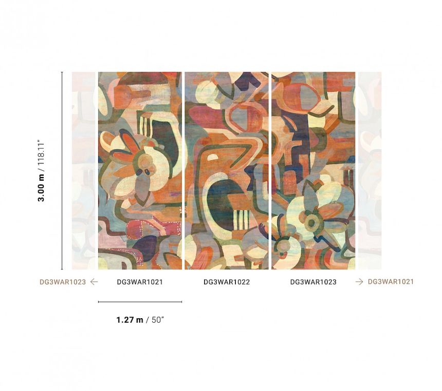 Grafische Fototapete, DG3WAR1023, Wall Designs III, Khroma by Masureel
