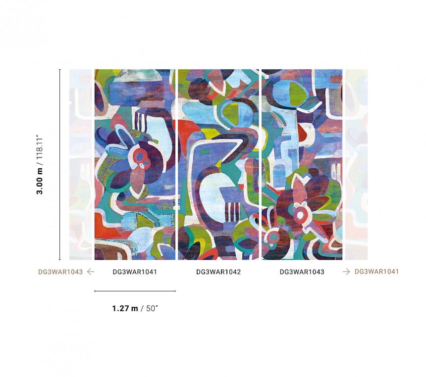 Grafische Fototapete, DG3WAR1042, Wall Designs III, Khroma by Masureel