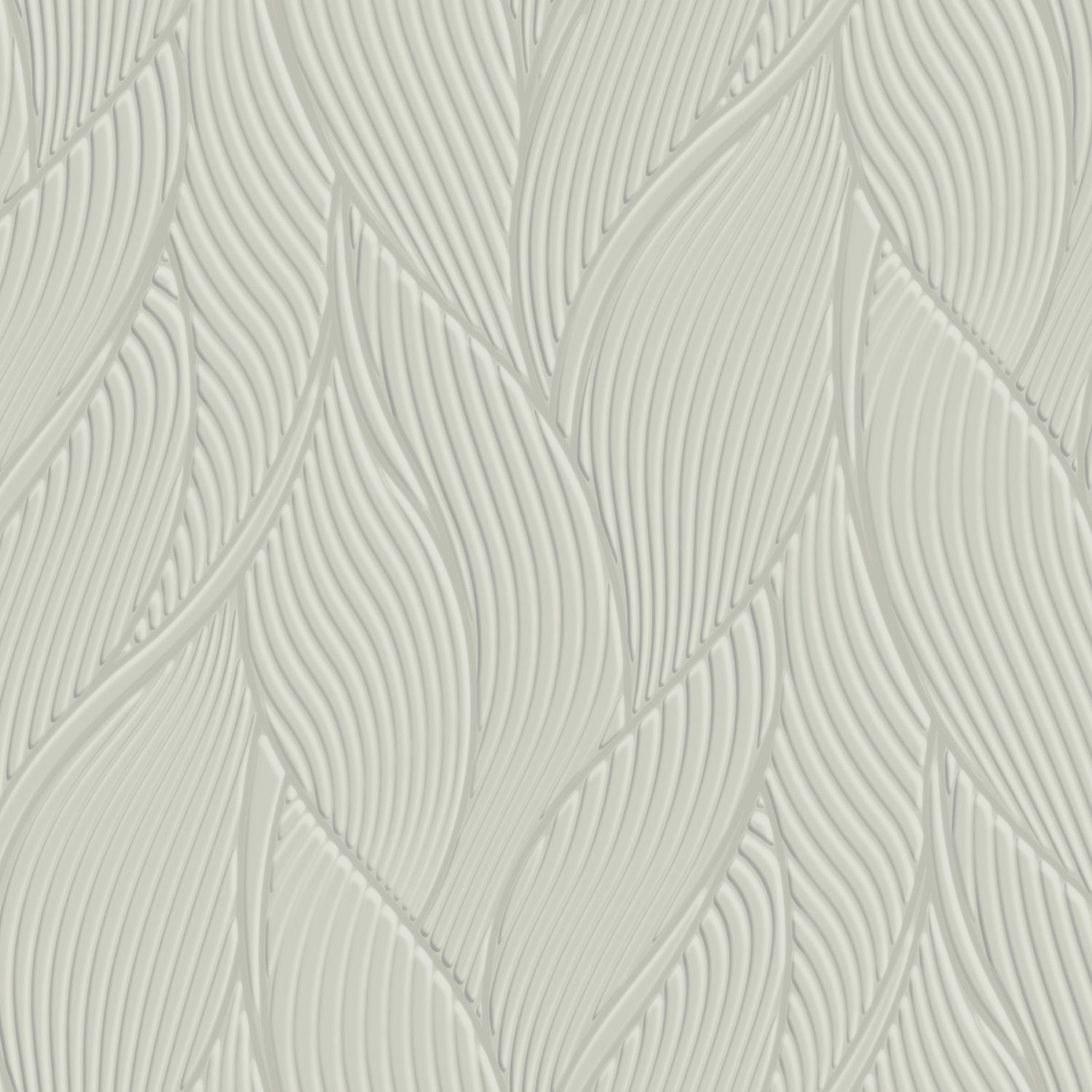 Grau-silberne Luxustapete, Blätter, Z18907, Trussardi 7, Zambaiti Parati