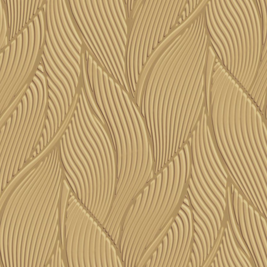 Goldene Luxustapete, Blätter, Z18910, Trussardi 7, Zambaiti Parati