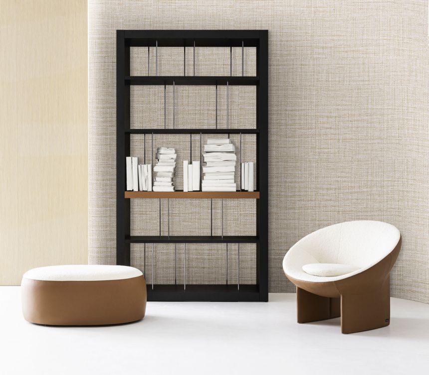 Beige Luxustapete, Stoffimitat, Z18947, Trussardi 7, Zambaiti Parati