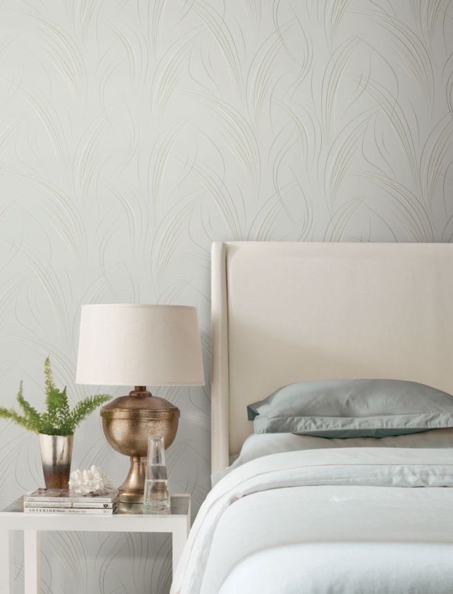 Elegante graue geometrische Vliestapete, EV3937, Candice Olson Casual Elegance, York