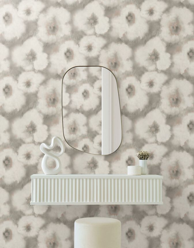 Graubraune florale Vliestapete, EV3963, Candice Olson Casual Elegance, York
