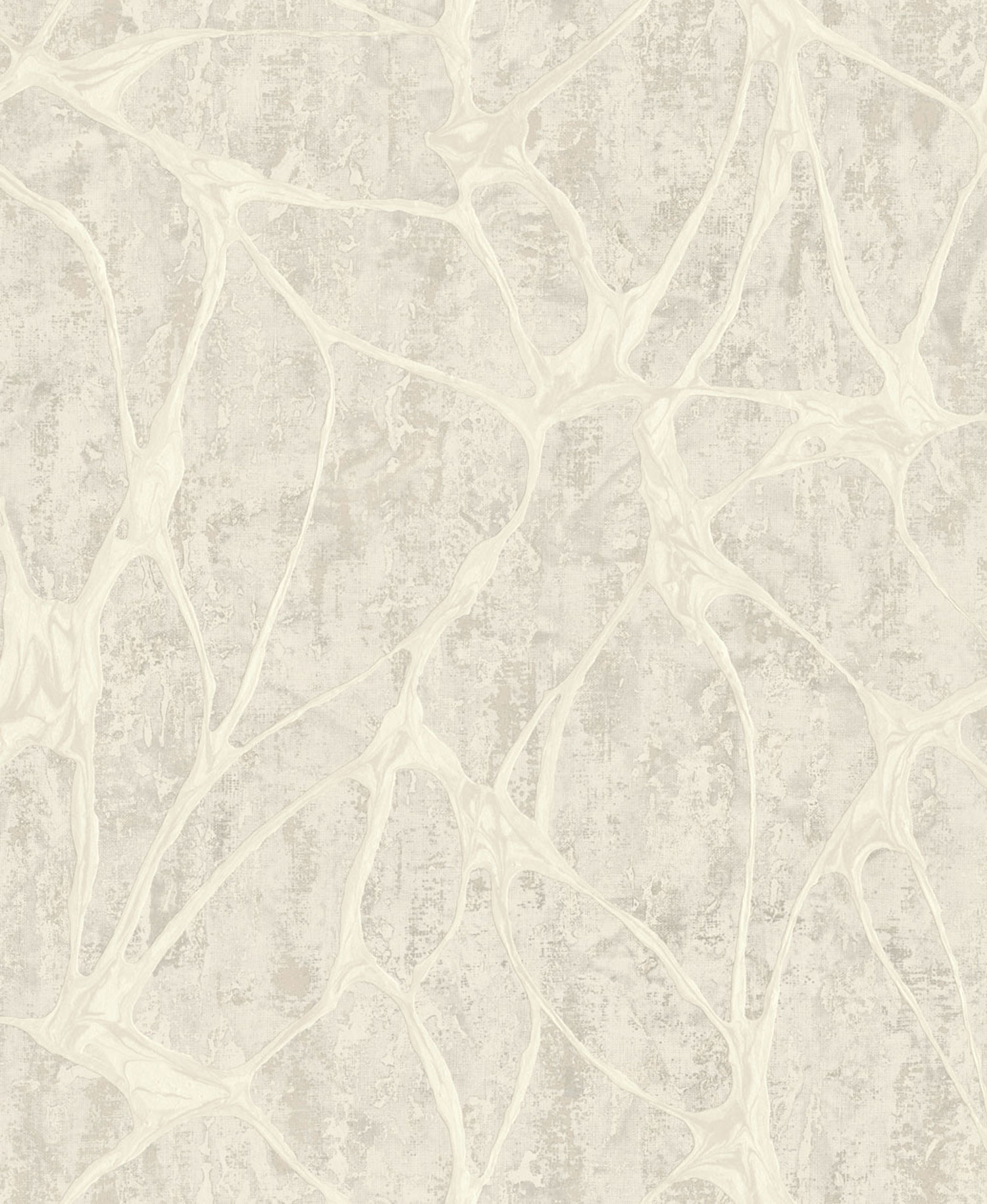 Silberbeige Luxustapete mit markantem Metallic-Muster, 56817, Aurum II, Limonta