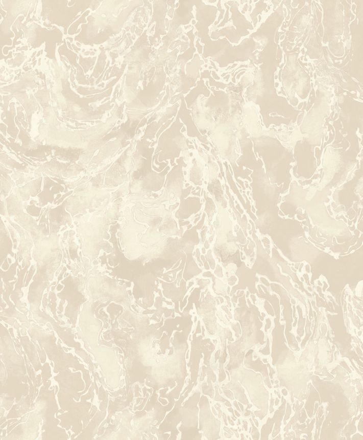 Metallisch cremefarbene Luxustapete mit rauer Textur, 57306, Aurum II, Limonta