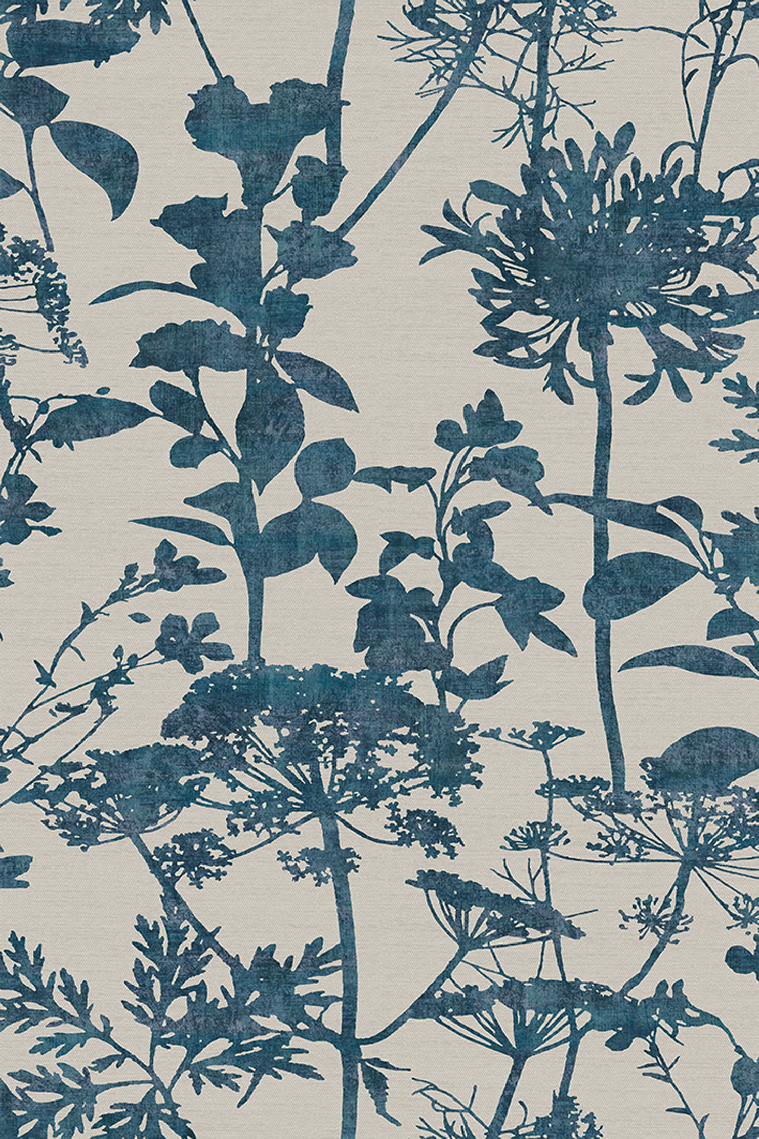 Graublaue Vliestapete, Natur, Gräser, 121430, New Eden, Graham&Brown Premium