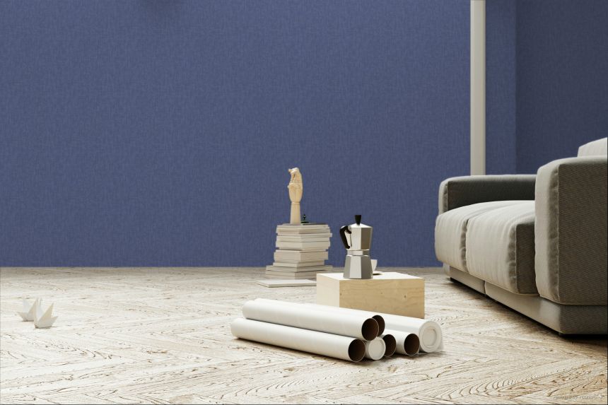 Blaue Vliestapete, feine Struktur, 30196, Energie, Cristiana Masi by Parato