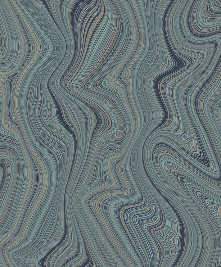Vliestapete, Linien, blau-grün, SO27051, Soleado, Decoprint