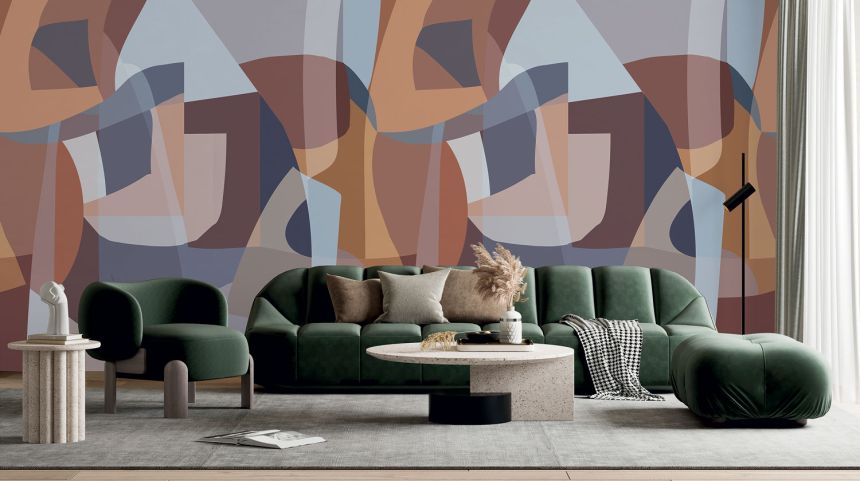 Geometrische Vlies-Fototapete, grau-beige, SOD27093, Soleado, Decoprint