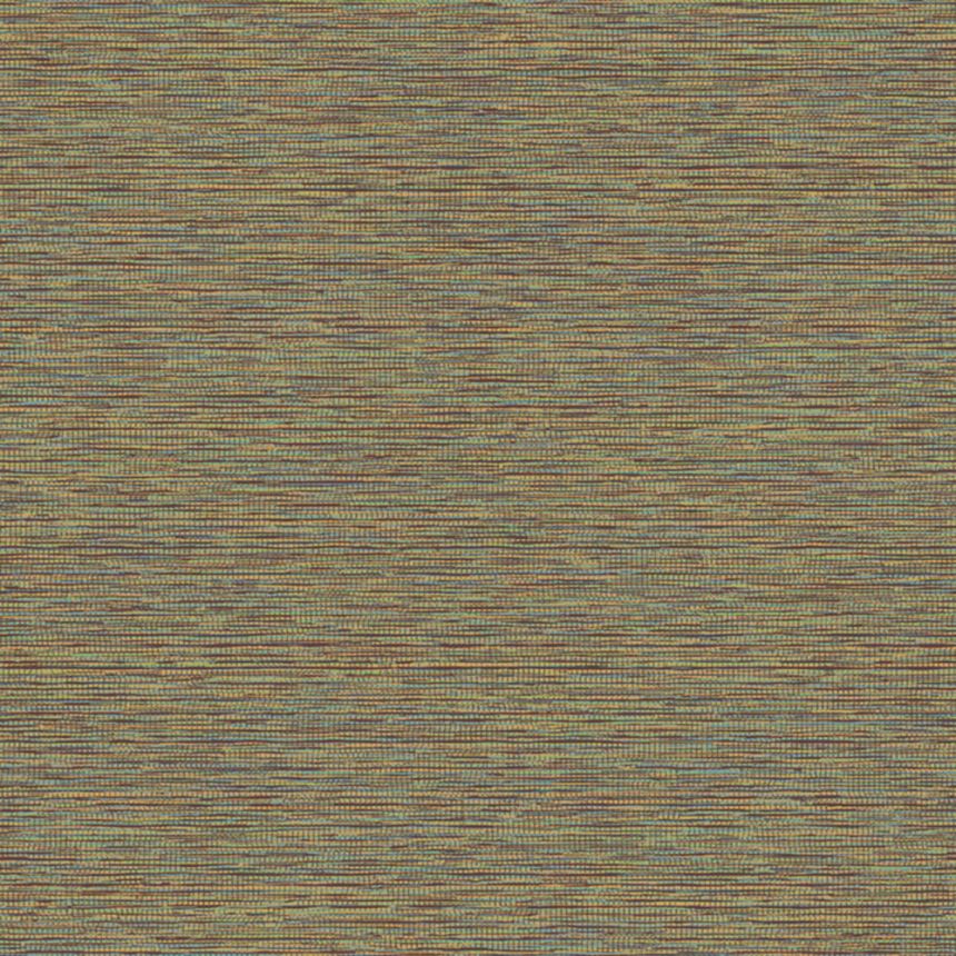 Vliestapete, grün-orange, Stoffimitat, NHW1013, Perla, Decoprint