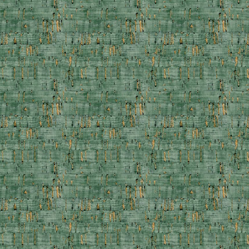 Tapete in grün-bronzener Korkoptik, NHW1030, Perla, Decoprint